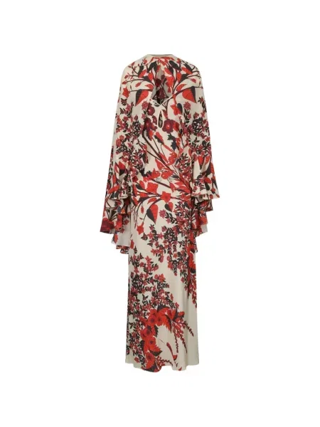 Maxi rochie maxi Johanna Ortiz cu model floral de costum