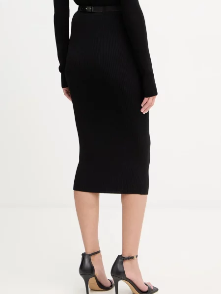 Elisabetta Franchi spódnica midi ołówkowa czarny