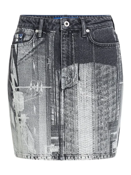 KARL LAGERFELD JEANS Sukně šedá černá
