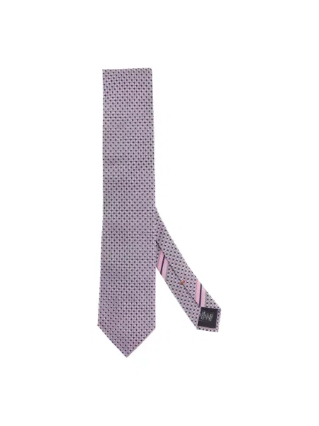 Zegna Krawat rosa różowy