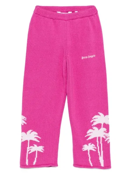 Spodnie dziecięce Palm Angels różowe