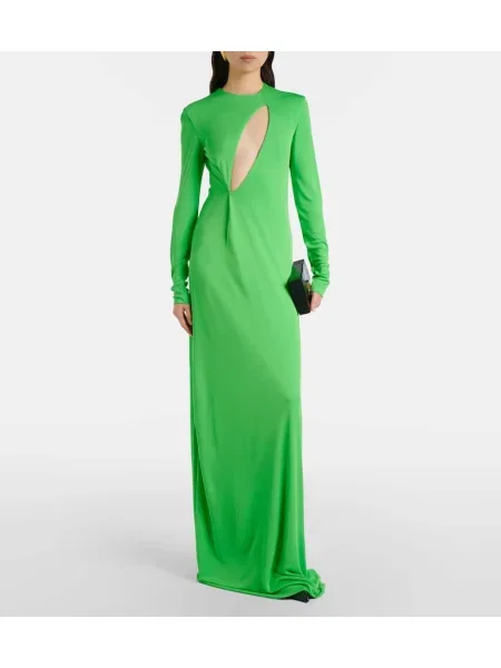 Rochie Tom Ford din jerseu verde