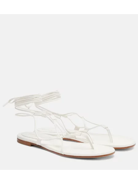 Sandale Gianvito Rossi din piele alb