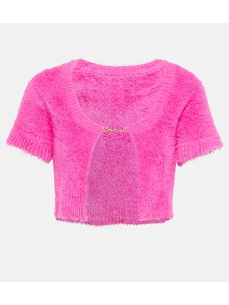 Cropp cardigan Jacquemus roz