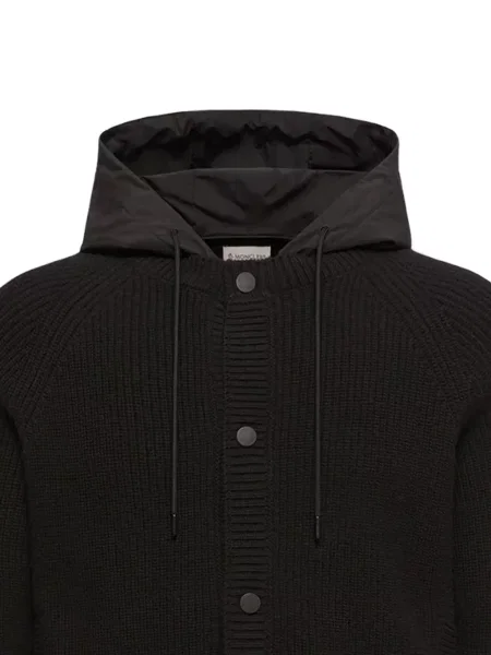Hanorac cu glugă Moncler cu cordon negru