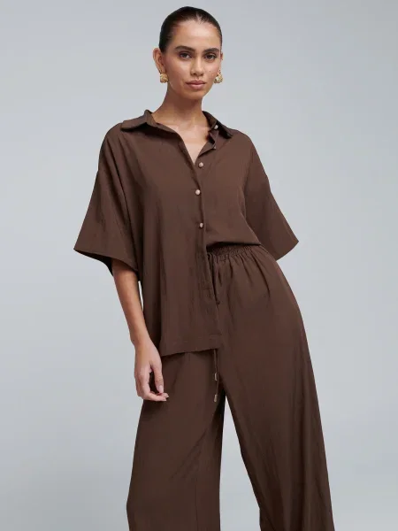 BWLDR Bluză Josefina închis maro