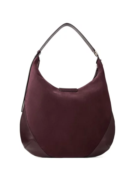 Τσάντα hobo Jimmy Choo σουέτ καφέ
