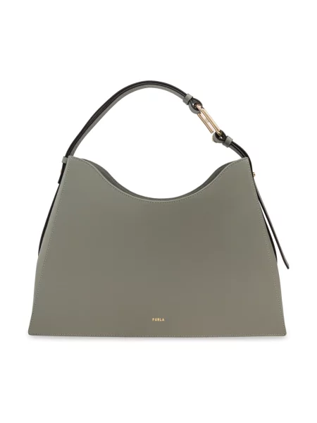 Furla torebka skórzana zielony