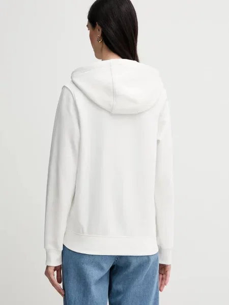Tommy Jeans bluza z kapturem gładka biały