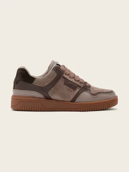 AllSaints Regan Plus Low Top sneakers boty kožené hnědé