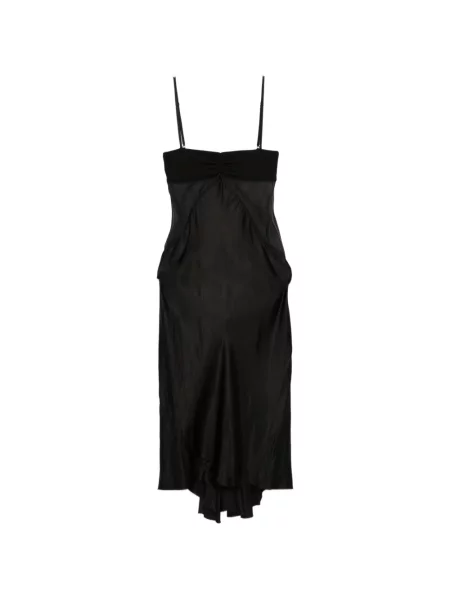 Rochie midi Rick Owens fără mâneci până la genunchi de costum negru