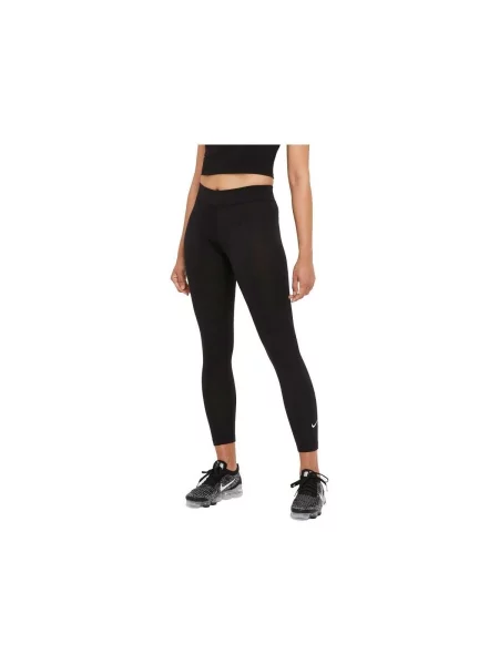 Hlače Nike Sportswear ošišan crna