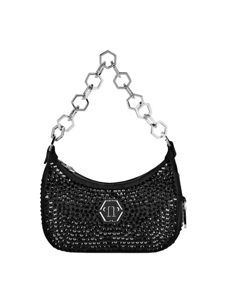 Torebka Philipp Plein skórzana czarna