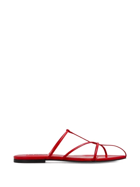 Sandale Jil Sander fără toc roșu