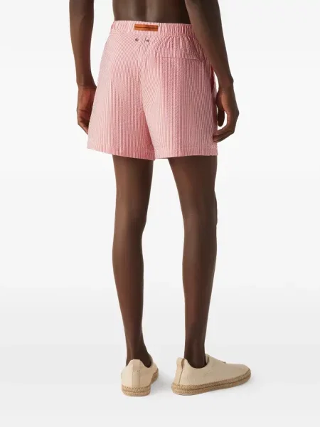 Slip de baie Zegna cu dungi roz
