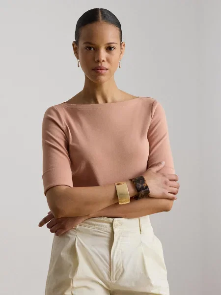Lauren Ralph Lauren Tričko JUDY staroružová ružová