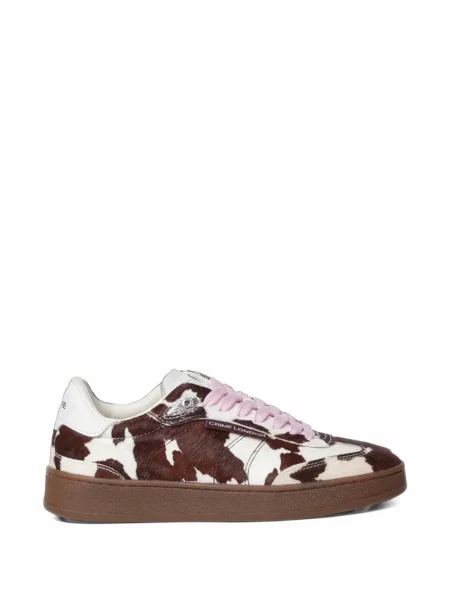 Sneakerși Crime London cu imagine maro