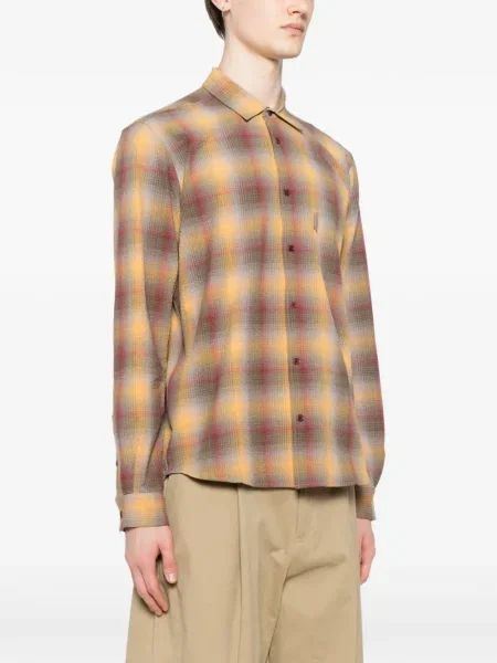 Kostkovaná košile Ymc žlutá