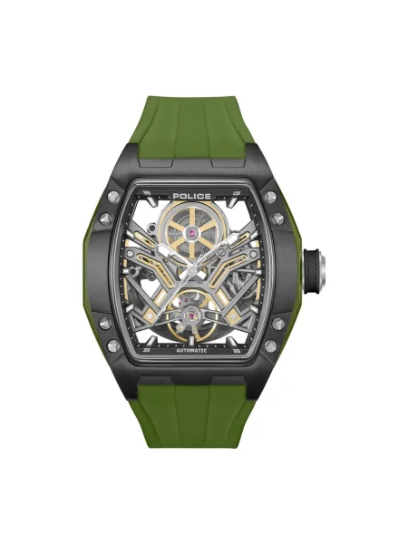 POLICE Analogové hodinky Automatic watch Tampa' zelená