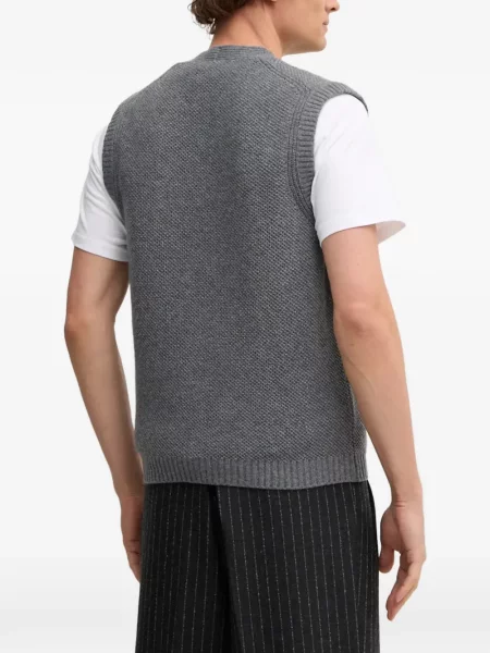 Vestă Benetton tricotate gri