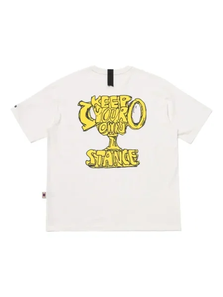 Tricou Stance cu imagine alb