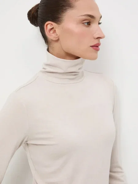 Блуза с дълги ръкави с вълна Medicine бежово