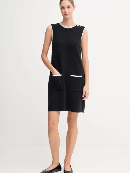 Barbour sukienka COLLEEN mini prosta granatowy