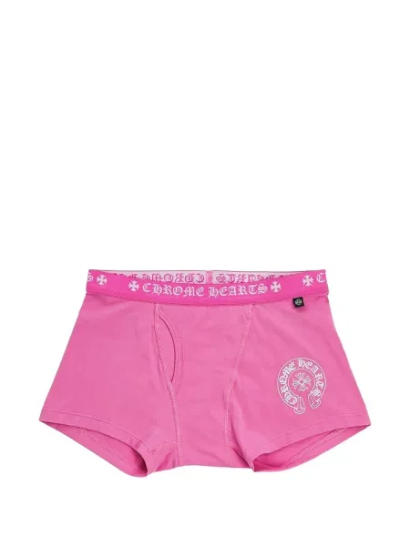 Boxeri Chrome Hearts cu imagine cu motiv cu inimi roz