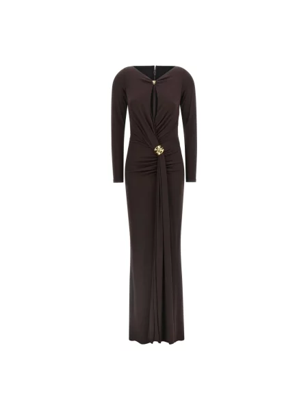 Sukienka midi Elisabetta Franchi brązowa