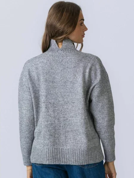 TEESHOPPEN Pulover Emma Knit gri