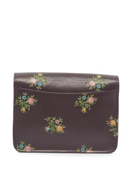Geantă Coach cu model floral cu imagine roșu