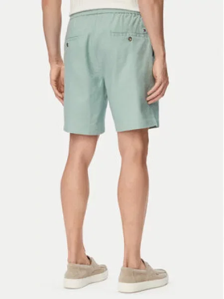 Šortky z materiálu Tommy Hilfiger zelené