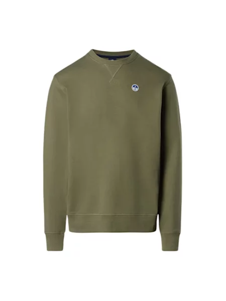Długa bluza North Sails z długim rękawem z logo zielona