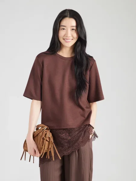 ICHI Tricou IHKAIWA ciocolatiu