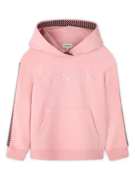 Bluza z kapturem dziecięca Lanvin Enfant różowa