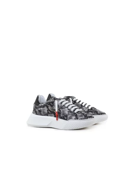 Sneakersy Giuliano Galiano skórzane w wężowy wzór białe