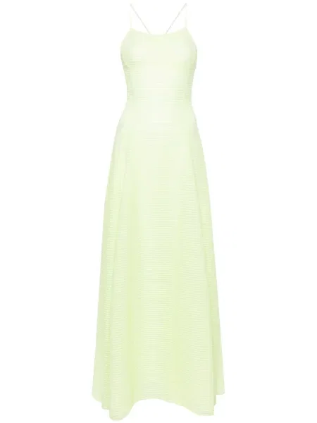 Rochie midi Emporio Armani până la genunchi de costum verde