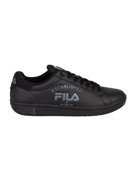 Sneakersy Fila skórzane z logo czarne
