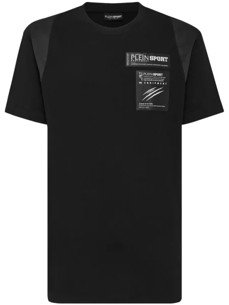 Tricou sport Plein Sport cu imagine negru