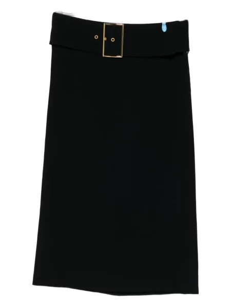 Fusta mini Rowen Rose cu cataramă negru