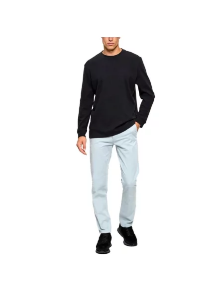 Bluzka z długim rękawem o kroju regular fit z mieszanki bawełny model WE-TEMPEST' Boss Orange czarna