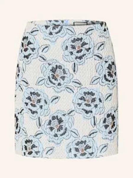 Sem Per Lei Spódnica Żakardowa blau granatowa