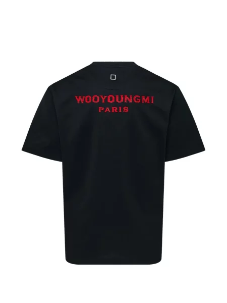 Tricou Wooyoungmi cu broderie negru