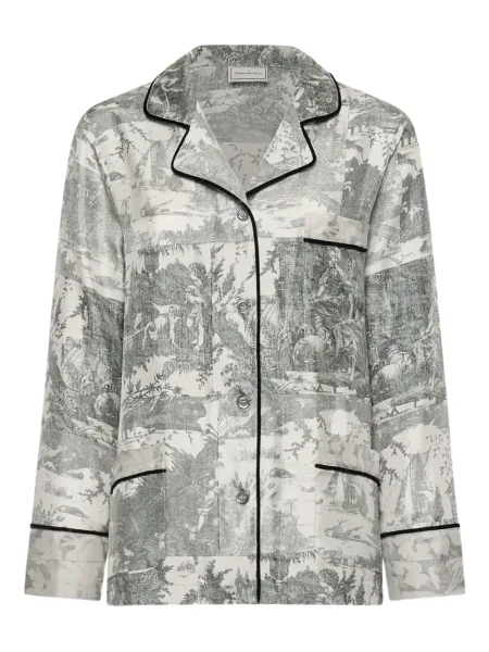 Cămașă Pierre-louis Mascia cu imagine gri