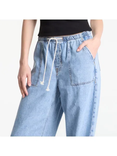 Дънки GAP V-Superlight Po Wide Leg Lt Tanaka Blue S синьо