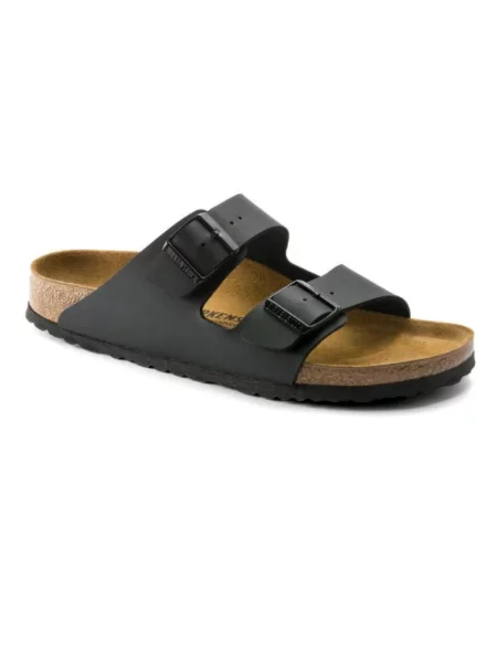 Klapki Birkenstock skórzane czarne
