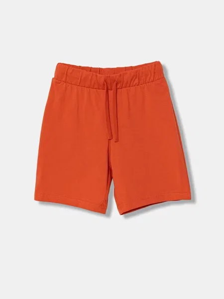 United Colors of Benetton teplákové šortky oranžové
