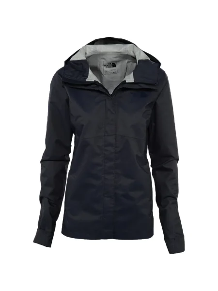 Geacă The North Face cu glugă albastru