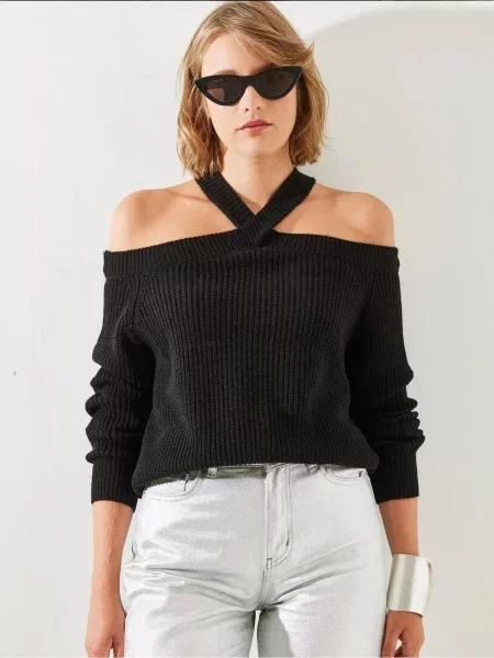 Bianco Lucci Svetr Pullover' černá