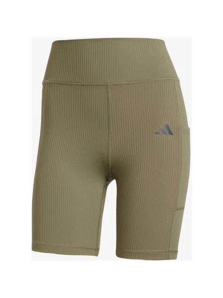 Legginsy krótkie Adidas Optime Rib XS zielone